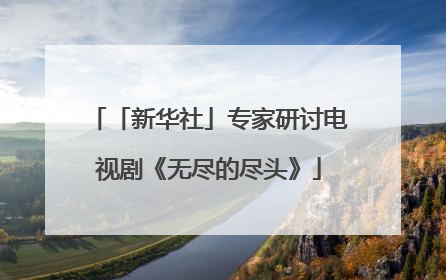 「新华社」专家研讨电视剧《无尽的尽头》