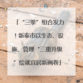 “三拳”组合发力！新泰市以生态、设施、管理“三重升级”绘就宜居新画卷