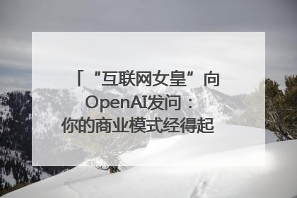 “互联网女皇”向OpenAI发问：你的商业模式经得起价格战考验么？