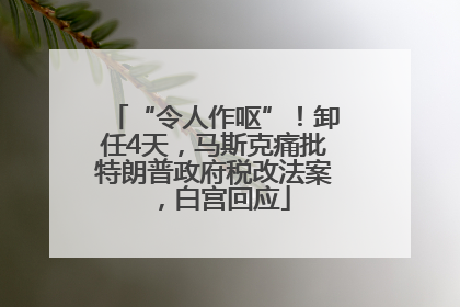 “令人作呕”！卸任4天，马斯克痛批特朗普政府税改法案，白宫回应
