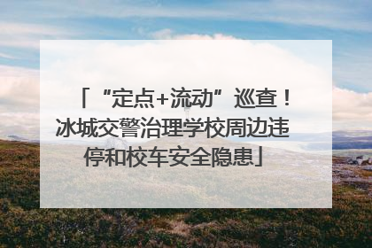 “定点+流动”巡查！冰城交警治理学校周边违停和校车安全隐患