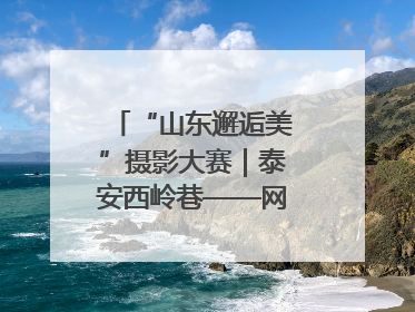 “山东邂逅美”摄影大赛｜泰安西岭巷——网红打卡新地标