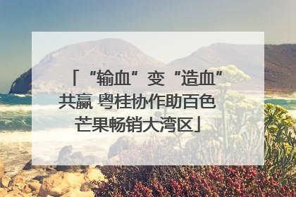 “输血”变“造血”共赢 粤桂协作助百色芒果畅销大湾区
