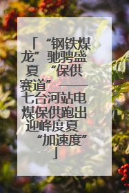 “钢铁煤龙”驰骋盛夏 “保供赛道”——七台河站电煤保供跑出迎峰度夏 “加速度”