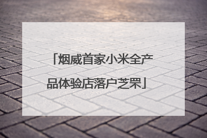 烟威首家小米全产品体验店落户芝罘