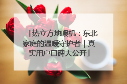 热立方地暖机：东北家庭的温暖守护者｜真实用户口碑大公开