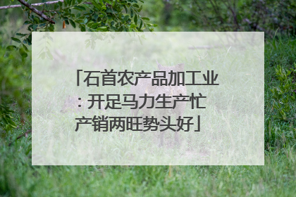 石首农产品加工业：开足马力生产忙 产销两旺势头好