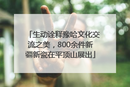 生动诠释豫哈文化交流之美，800余件新疆新瓷在平顶山展出