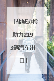 盐城边检助力2193辆汽车出口