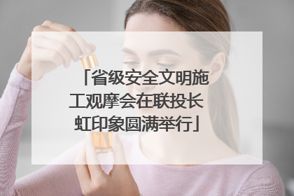 省级安全文明施工观摩会在联投长虹印象圆满举行