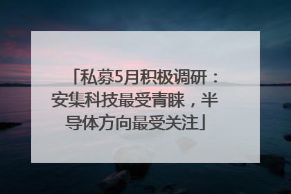 私募5月积极调研：安集科技最受青睐，半导体方向最受关注