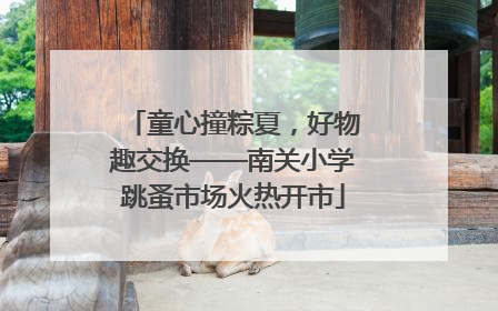 童心撞粽夏，好物趣交换——南关小学跳蚤市场火热开市