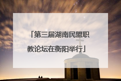 第三届湖南民盟职教论坛在衡阳举行