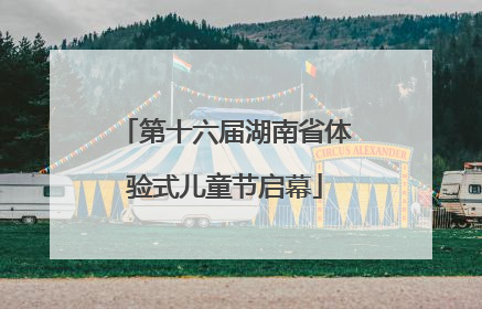 第十六届湖南省体验式儿童节启幕