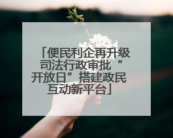 便民利企再升级 司法行政审批“开放日”搭建政民互动新平台