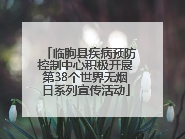 临朐县疾病预防控制中心积极开展第38个世界无烟日系列宣传活动