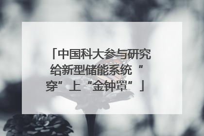 中国科大参与研究 给新型储能系统“穿”上“金钟罩”
