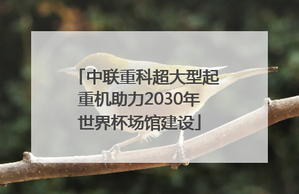 中联重科超大型起重机助力2030年世界杯场馆建设