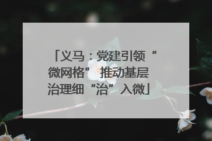 义马：党建引领“微网格” 推动基层治理细“治”入微