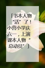 书本人物“活”了！小营小学庆六一，上演课本人物“总动员”