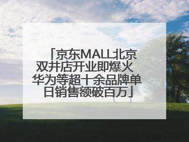 京东MALL北京双井店开业即爆火 华为等超十余品牌单日销售额破百万