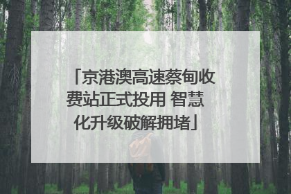 京港澳高速蔡甸收费站正式投用 智慧化升级破解拥堵