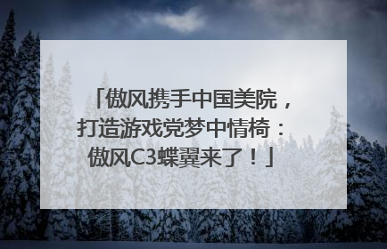 傲风携手中国美院，打造游戏党梦中情椅：傲风C3蝶翼来了！