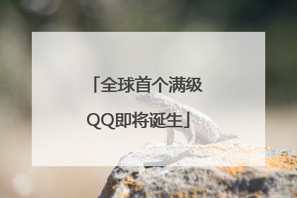 全球首个满级QQ即将诞生