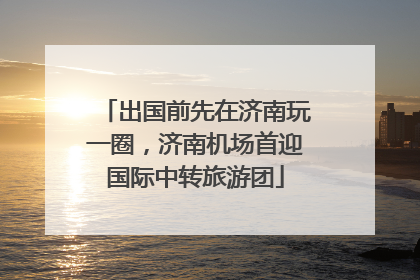 出国前先在济南玩一圈，济南机场首迎国际中转旅游团