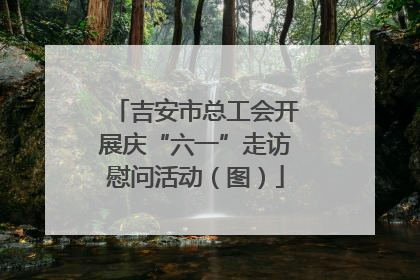吉安市总工会开展庆“六一”走访慰问活动（图）
