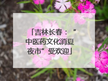 吉林长春：“中医药文化消夏夜市”受欢迎