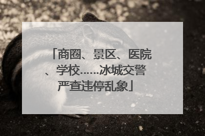 商圈、景区、医院、学校……冰城交警严查违停乱象
