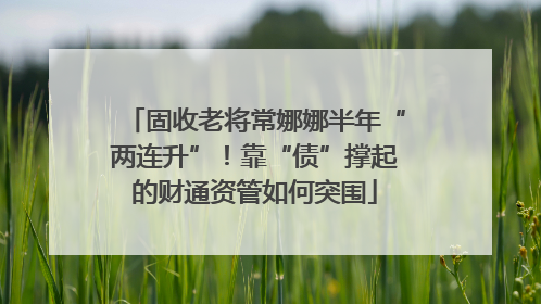 固收老将常娜娜半年“两连升”！靠“债”撑起的财通资管如何突围