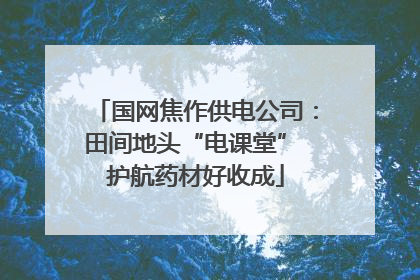 国网焦作供电公司：田间地头“电课堂” 护航药材好收成