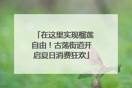 在这里实现榴莲自由！古荡街道开启夏日消费狂欢