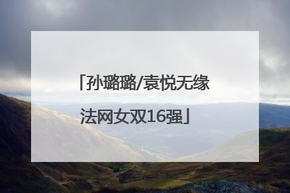 孙璐璐/袁悦无缘法网女双16强