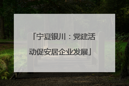宁夏银川：党建活动促安居企业发展
