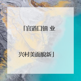 官道口镇 业兴村美面貌新