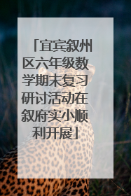 宜宾叙州区六年级数学期末复习研讨活动在叙府实小顺利开展