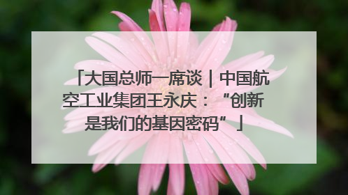 大国总师一席谈｜中国航空工业集团王永庆：“创新是我们的基因密码”