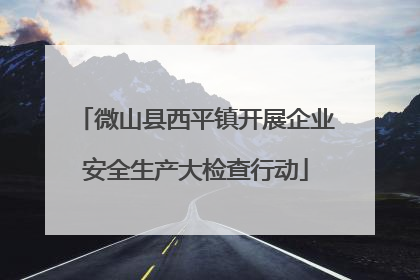 微山县西平镇开展企业安全生产大检查行动