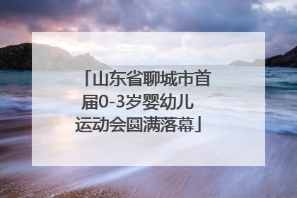 山东省聊城市首届0-3岁婴幼儿运动会圆满落幕