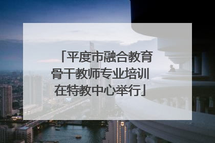 平度市融合教育骨干教师专业培训在特教中心举行