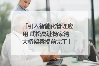 引入智能化管理应用 武松高速杨家湾大桥架梁提前完工
