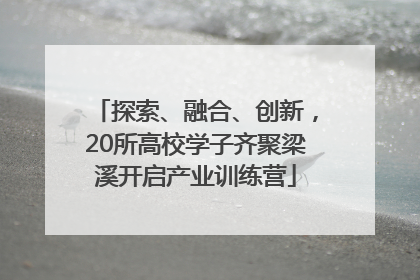 探索、融合、创新，20所高校学子齐聚梁溪开启产业训练营