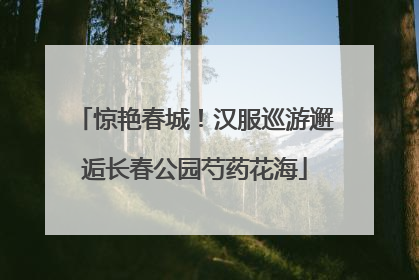 惊艳春城！汉服巡游邂逅长春公园芍药花海