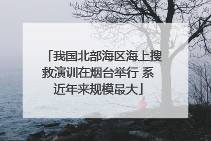 我国北部海区海上搜救演训在烟台举行 系近年来规模最大