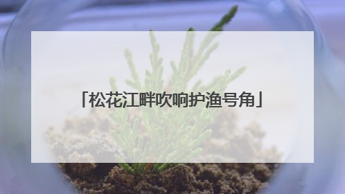 松花江畔吹响护渔号角