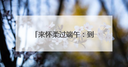 来怀柔过端午：到汤河口看龙舟赛