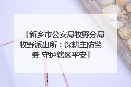 新乡市公安局牧野分局牧野派出所：深耕主防警务 守护辖区平安